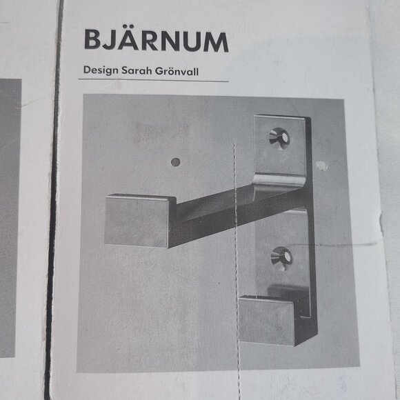 2x Ikea Bjarnum Aluminum Wall Hook Shelk Bracket 401.525.91 Sarah Gronvall NEW - Picture 3 of 9